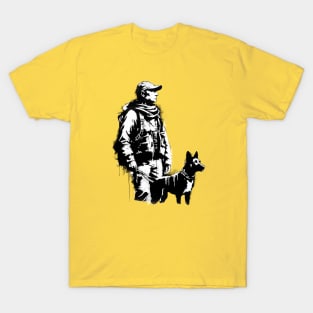 Banksy style hunter T-Shirt